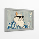 Gato Don fumador - Miauch | Cuadro decorativo de Canvas Lab