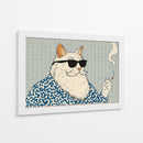 Gato Don fumador - Miauch | Cuadro decorativo de Canvas Lab