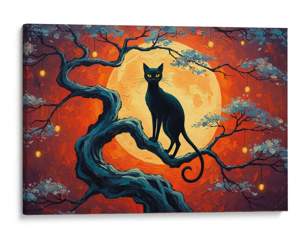 Gato penumbras - Miauch | Cuadro decorativo de Canvas Lab