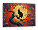 Gato penumbras - Miauch | Cuadro decorativo de Canvas Lab
