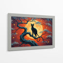 Gato penumbras - Miauch | Cuadro decorativo de Canvas Lab