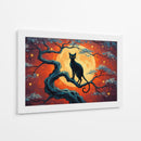 Gato penumbras - Miauch | Cuadro decorativo de Canvas Lab