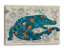 Cocodrilo samurai - Miauch | Cuadro decorativo de Canvas Lab