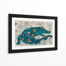 Cocodrilo samurai - Miauch | Cuadro decorativo de Canvas Lab