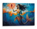 Sirena enamorada - Miauch | Cuadro decorativo de Canvas Lab