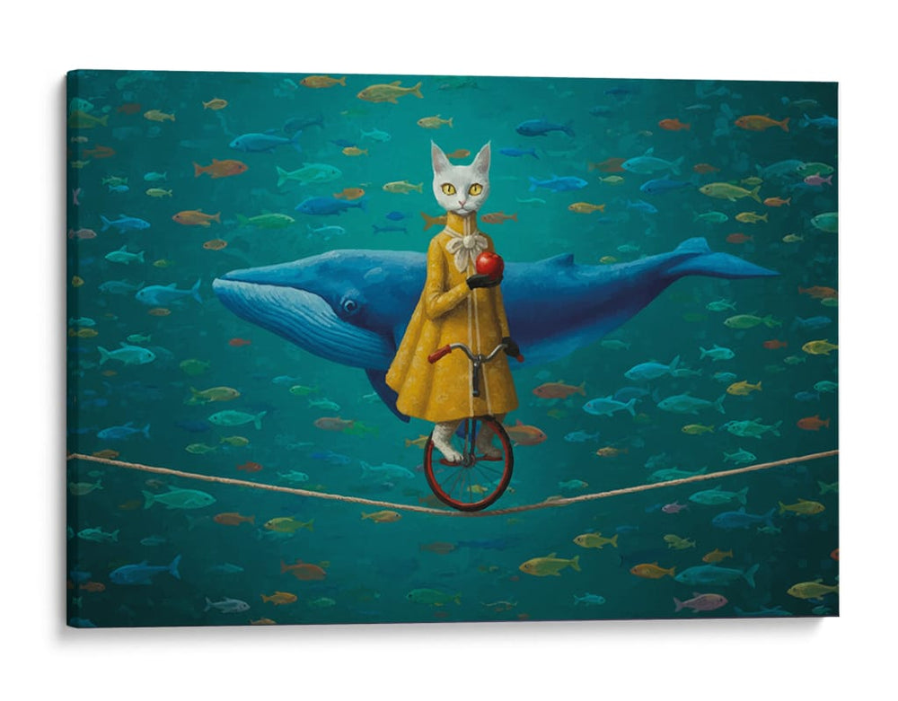 Gatito malabarista 1 - Miauch | Cuadro decorativo de Canvas Lab