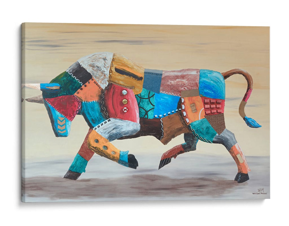 Toro en carrera 2 - Rodríguez Marconi | Cuadro decorativo de Canvas Lab