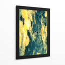 Azul y oro con naturaleza - FErB | Cuadro decorativo de Canvas Lab