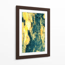 Azul y oro con naturaleza - FErB | Cuadro decorativo de Canvas Lab