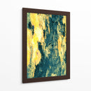 Azul y oro con naturaleza - FErB | Cuadro decorativo de Canvas Lab