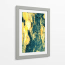 Azul y oro con naturaleza - FErB | Cuadro decorativo de Canvas Lab