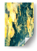 Azul y oro con naturaleza - FErB | Cuadro decorativo de Canvas Lab