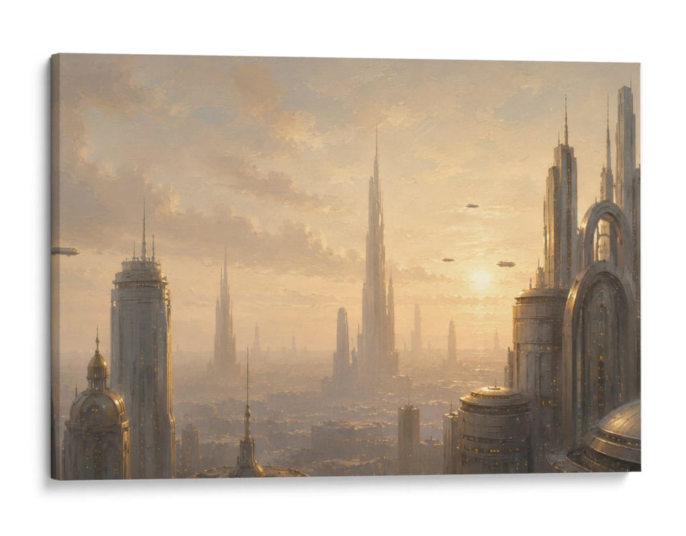 Ciudad Dorada del Amanecer - Sinaí Nahum | Cuadro decorativo de Canvas Lab