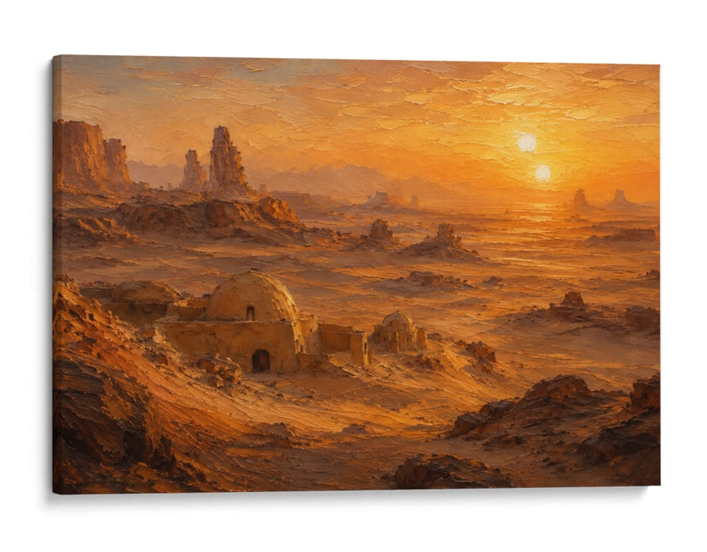 Horizonte de Dos Soles - Sinaí Nahum | Cuadro decorativo de Canvas Lab