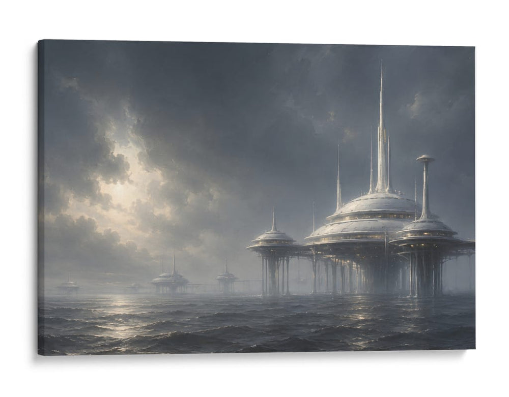 Torres Sobre la Tormenta - Sinaí Nahum | Cuadro decorativo de Canvas Lab