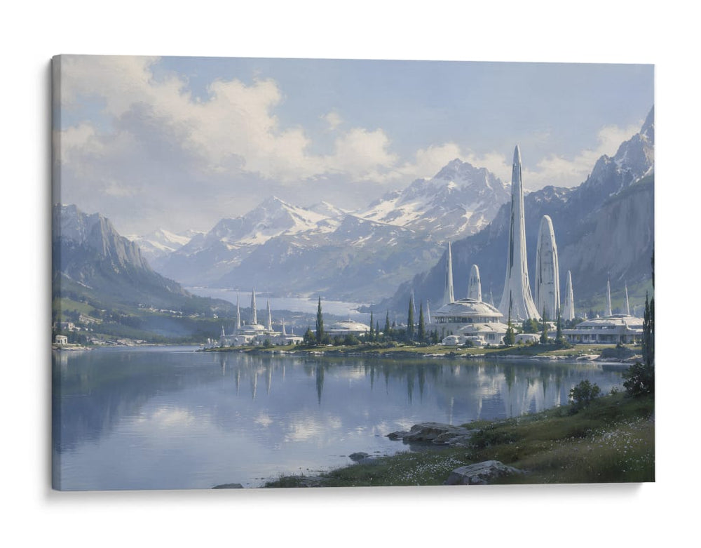 Valle Blanco del Futuro - Sinaí Nahum | Cuadro decorativo de Canvas Lab