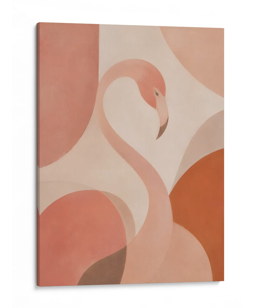 Flamenco en Coral - Sinaí Nahum | Cuadro decorativo de Canvas Lab