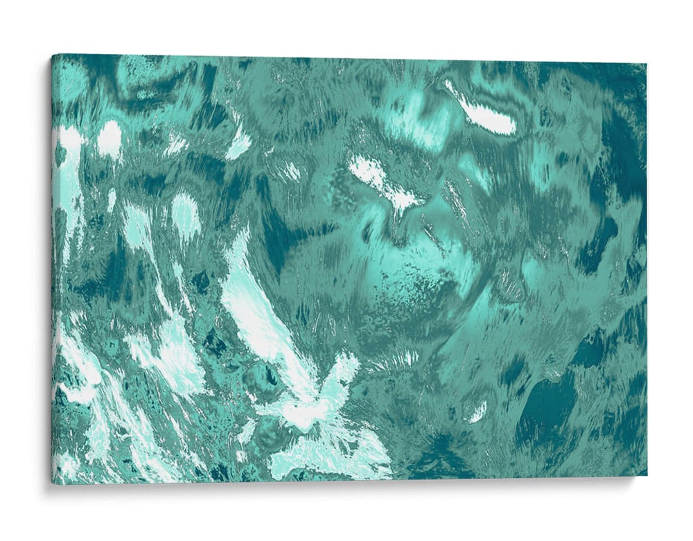 Abstracto de libertad con celestes y verdes - FErB | Cuadro decorativo de Canvas Lab