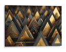 Triángulos dorados - DIEGO D L | Cuadro decorativo de Canvas Lab