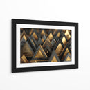 Triángulos dorados - DIEGO D L | Cuadro decorativo de Canvas Lab