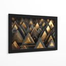 Triángulos dorados - DIEGO D L | Cuadro decorativo de Canvas Lab