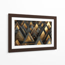Triángulos dorados - DIEGO D L | Cuadro decorativo de Canvas Lab