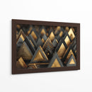 Triángulos dorados - DIEGO D L | Cuadro decorativo de Canvas Lab