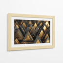 Triángulos dorados - DIEGO D L | Cuadro decorativo de Canvas Lab