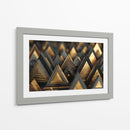Triángulos dorados - DIEGO D L | Cuadro decorativo de Canvas Lab