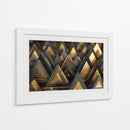 Triángulos dorados - DIEGO D L | Cuadro decorativo de Canvas Lab