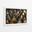 Triángulos dorados - DIEGO D L | Cuadro decorativo de Canvas Lab