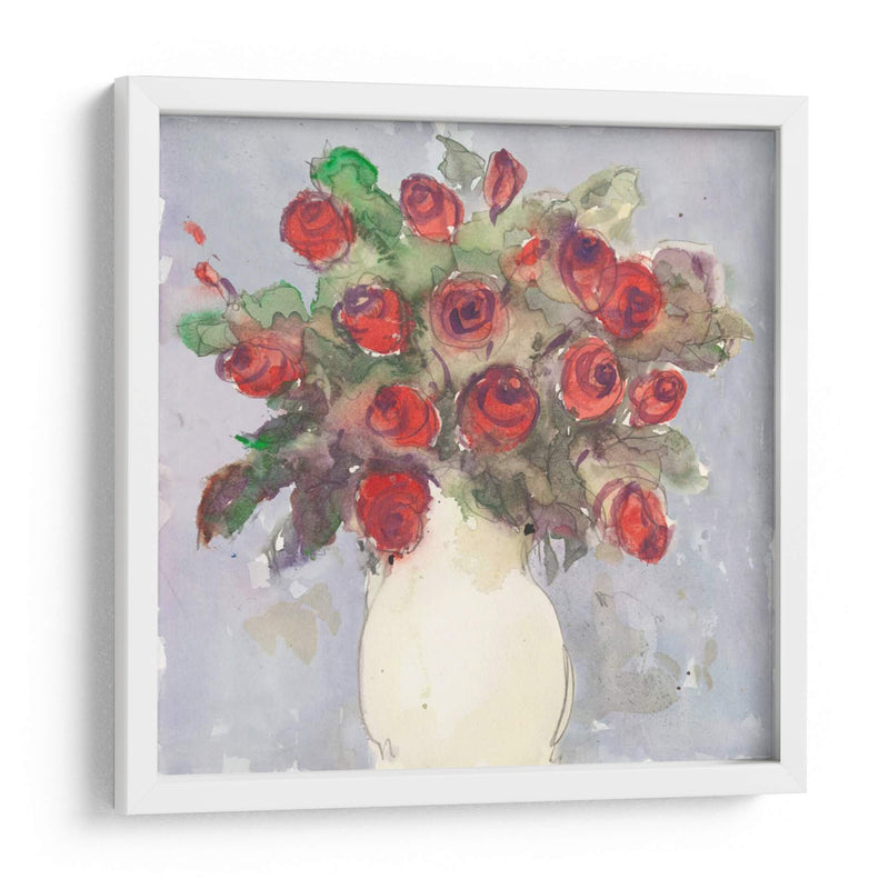 Bouquet De Acuarela I - Samuel Dixon | Cuadro decorativo de Canvas Lab