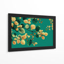 Hojas en fondo verde - DIEGO D L | Cuadro decorativo de Canvas Lab