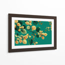 Hojas en fondo verde - DIEGO D L | Cuadro decorativo de Canvas Lab