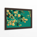 Hojas en fondo verde - DIEGO D L | Cuadro decorativo de Canvas Lab