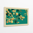 Hojas en fondo verde - DIEGO D L | Cuadro decorativo de Canvas Lab