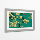 Hojas en fondo verde - DIEGO D L | Cuadro decorativo de Canvas Lab