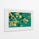 Hojas en fondo verde - DIEGO D L | Cuadro decorativo de Canvas Lab