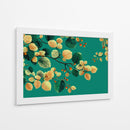 Hojas en fondo verde - DIEGO D L | Cuadro decorativo de Canvas Lab