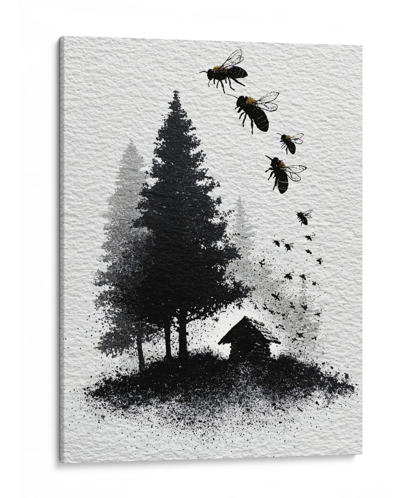 Bosques y abejas - DIEGO D L | Cuadro decorativo de Canvas Lab