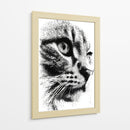 Cara de gato en puntos - DIEGO D L | Cuadro decorativo de Canvas Lab