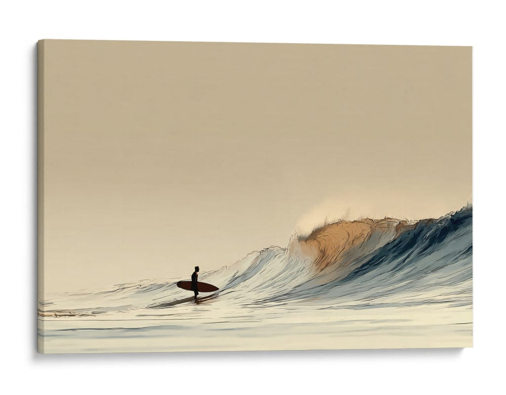 Olas en el mar en un atardecer - DIEGO D L | Cuadro decorativo de Canvas Lab