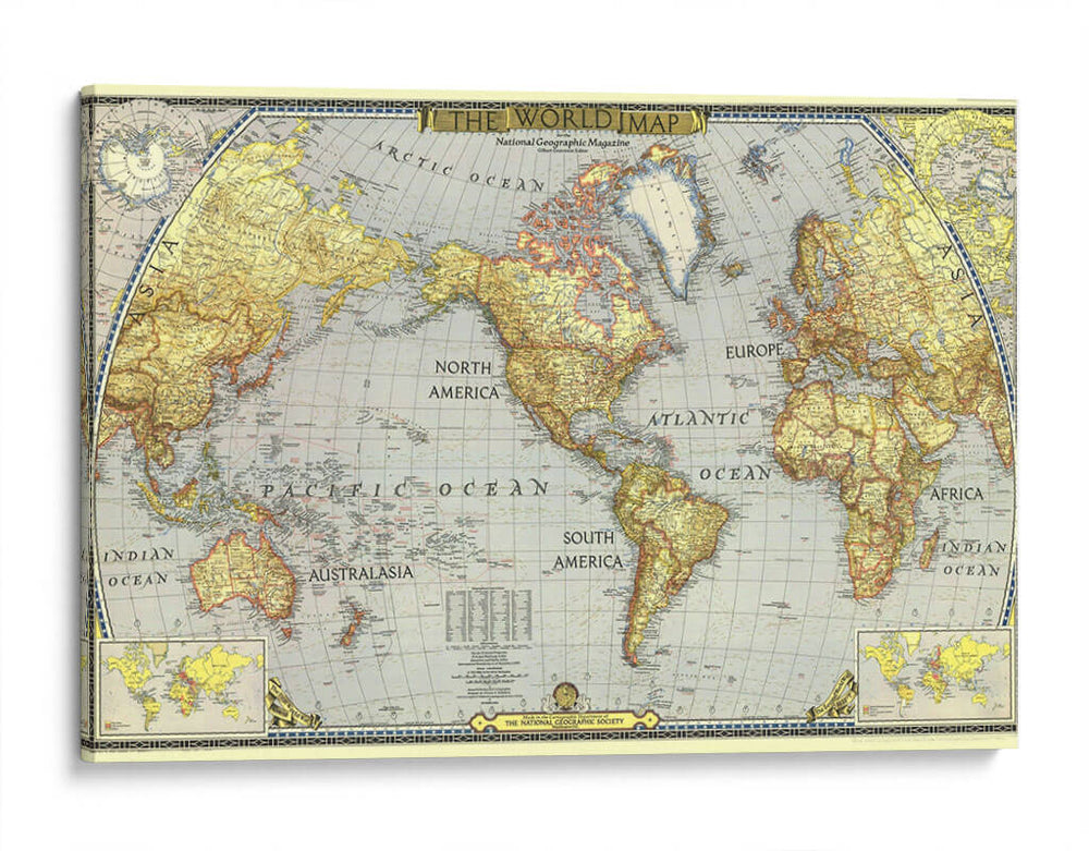 Mapa del mundo | Cuadro decorativo de Canvas Lab