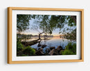 Amanecer de la mañana brumosa en el lago - Keller | Cuadro decorativo de Canvas Lab