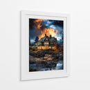 Santuario Crepuscular - Puffy Design | Cuadro decorativo de Canvas Lab
