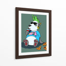 Panda Rebelde - Puffy Design | Cuadro decorativo de Canvas Lab