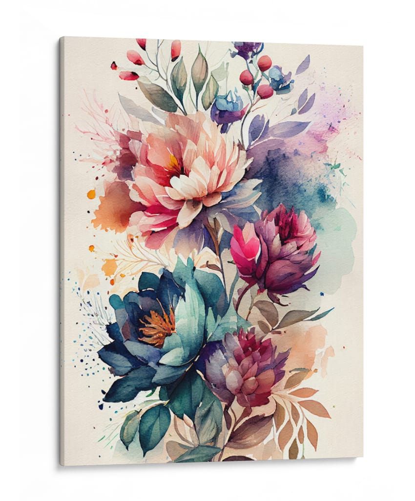 Efusión Floral - Puffy Design | Cuadro decorativo de Canvas Lab