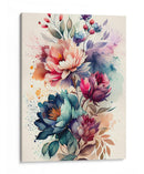 Efusión Floral - Puffy Design | Cuadro decorativo de Canvas Lab