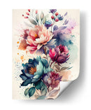 Efusión Floral - Puffy Design | Cuadro decorativo de Canvas Lab