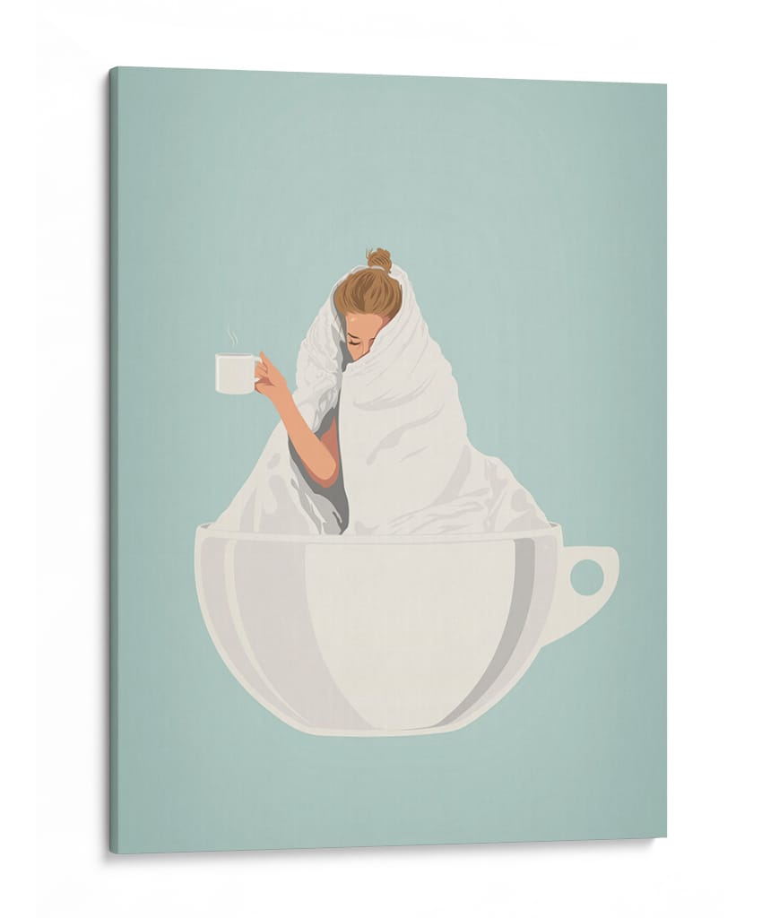 Café Calientito - Puffy Design | Cuadro decorativo de Canvas Lab